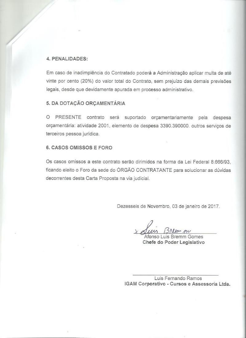 Contrato de Consultoria com o Igam